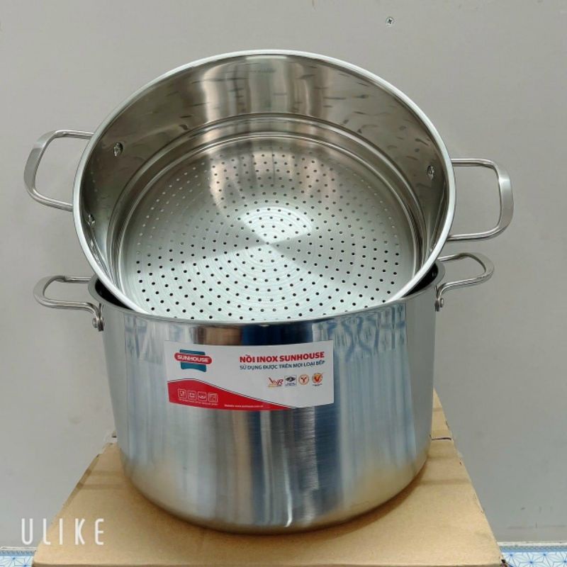 Xửng hấp SUNHOUSE 28cm vung kính