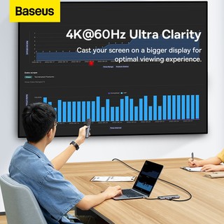 Hub Mở Rộng Baseus StarJoy Cho Laptop | HDMI 4K@60Hz, Sạc Nhanh PD 100W