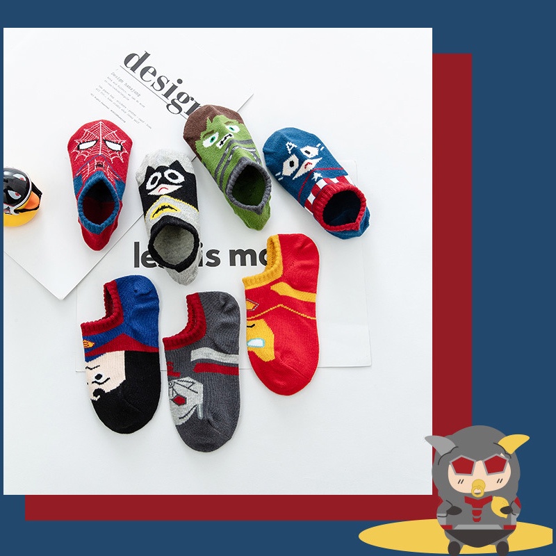 LJMOFA KIDS 1-9 tuổi trẻ em vớ bé trai bông hoạt hình phim mùa hè mỏng mùa hè mùa thu trẻ em học sinh trẻ em bé bé thuyền vớ tại chứng khoán thứ hai trẻ em vớ bán buôn