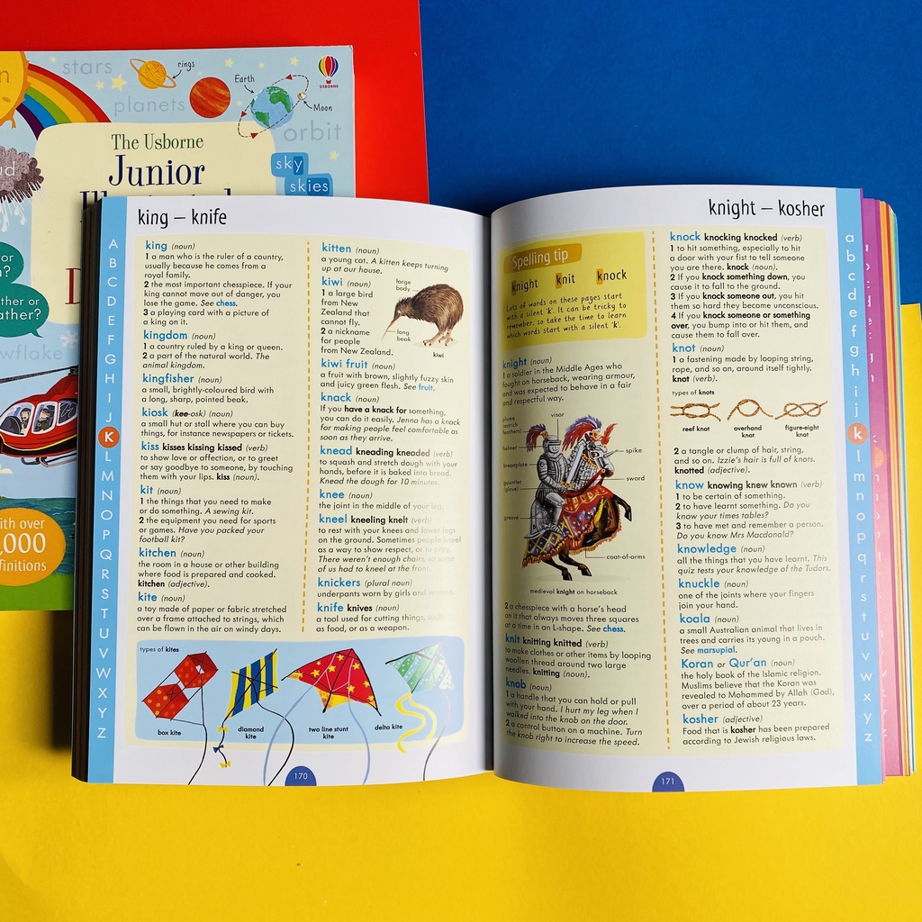 Sách Từ Điển Anh - Anh Junior Illustrated English Dictionary Usborne Dành Cho Học Sinh Tiểu Học Và THCS