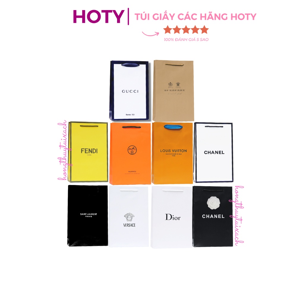 Túi Giấy Các Hãng Có Sẵn Size 19cm Hình Thật