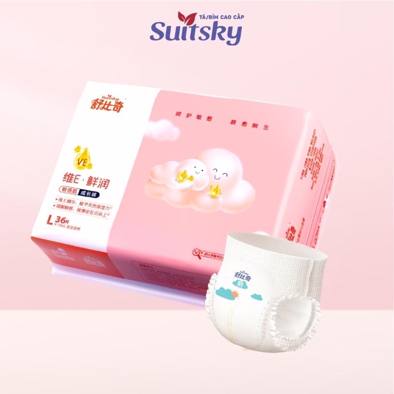 BỈM QUẦN/ DÁN SUITSKY VITAMIN E CAO CẤP M42/L38/XL34/XXl28/XXXL26