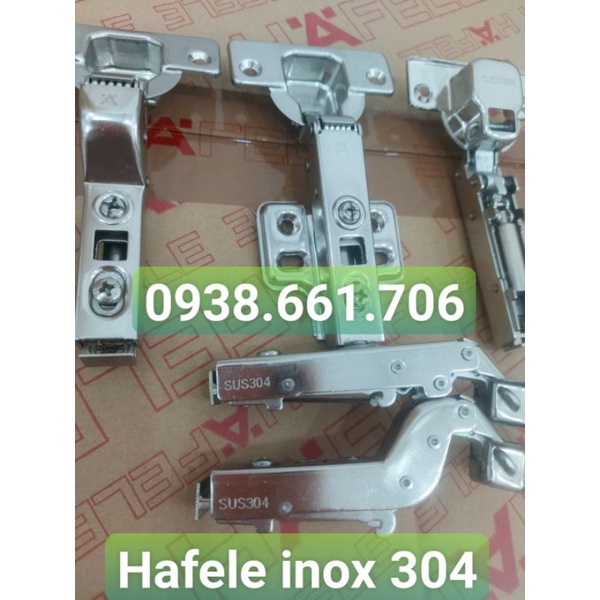 Bản lề giảm chấn Hafele inox 304 đã có đế