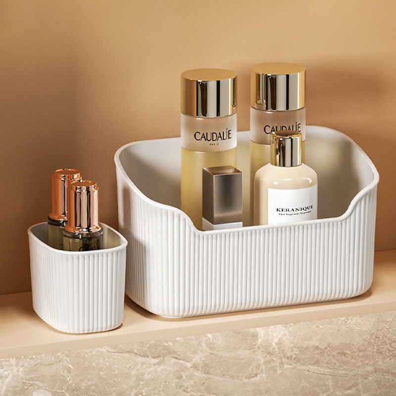 Hộp Đựng Mỹ Phẩm Đồ Dùng Để Bàn Trong Mờ Đa Năng Tiện Dụng Cho Nhà Tắm
