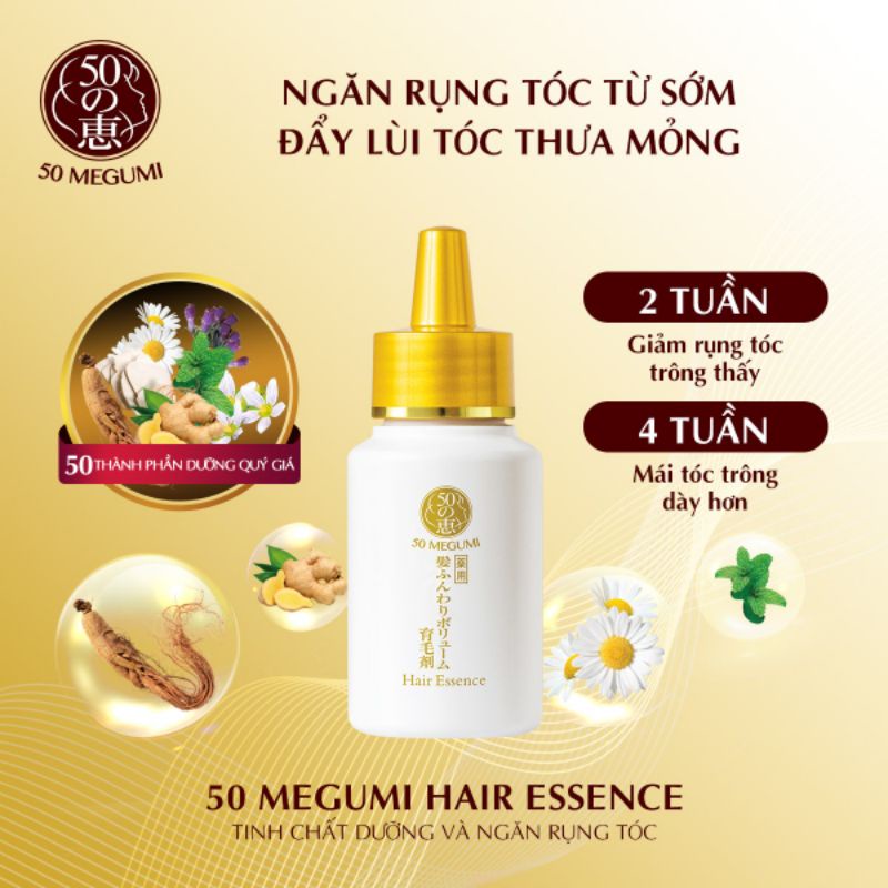 Tinh Chất MEGUMI 30ml - Dưỡng Và Ngăn Rụng Tóc Từ Sớm Đầy Lùi Tóc Thưa Mỏng