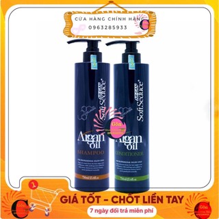 Bộ Dầu Gội Xả Hấp Tinh Dầu Argan Softseduce