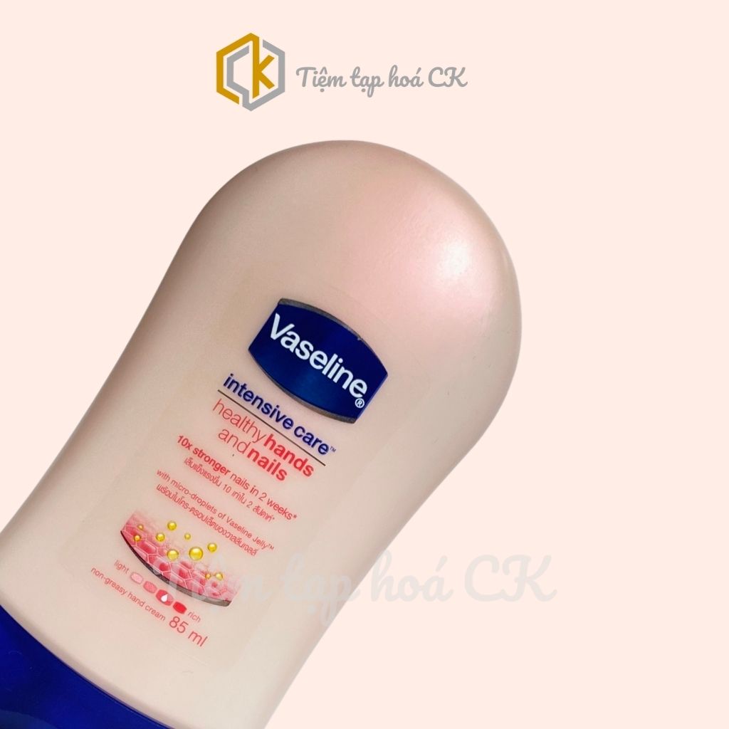 Kem Dưỡng Da Tay Giúp Làm Ẩm, Mềm Mượt Da Tay Và Móng Tay Vaseline Intensive Care 85ml Thái Lan
