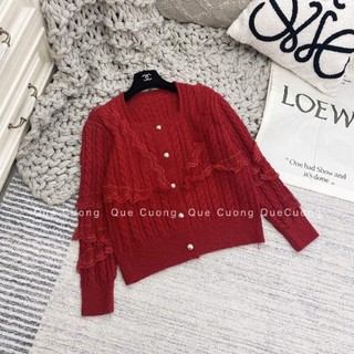 Áo len pha ren khuy giữa hàng QCL1