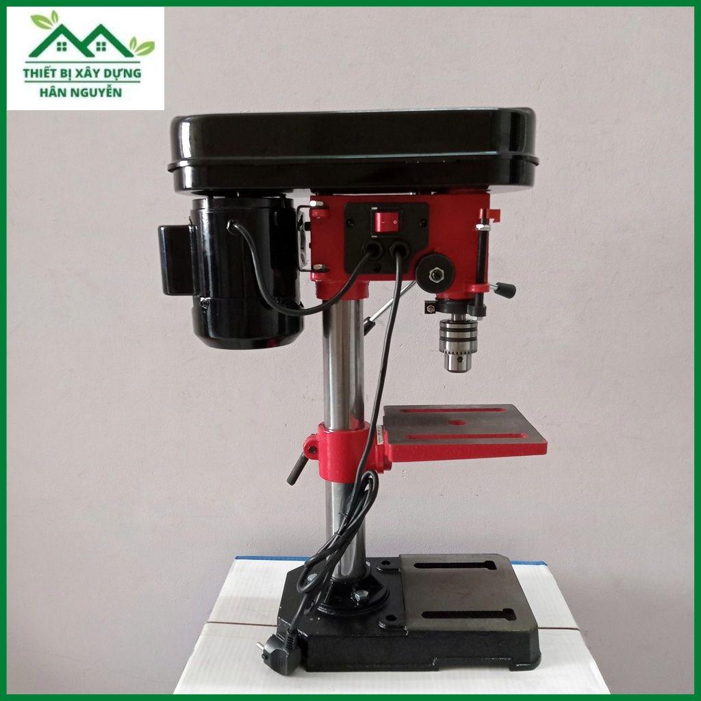 Máy khoan bàn 6 tấc đầu kẹp 13mm 100% dây đồng,khoan bàn mini cao 60cm
