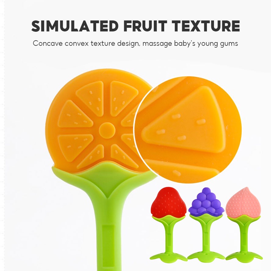 Đồ chơi gặm răng nướu silicone thiết kế nhiều mẫu tùy chọn hoạt hình đáng yêu dành cho trẻ em
