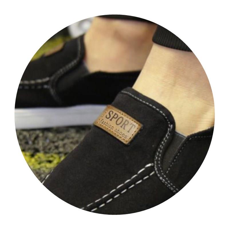 Giày Lười canvas Thoáng Khí plus size 45 Cho Nam