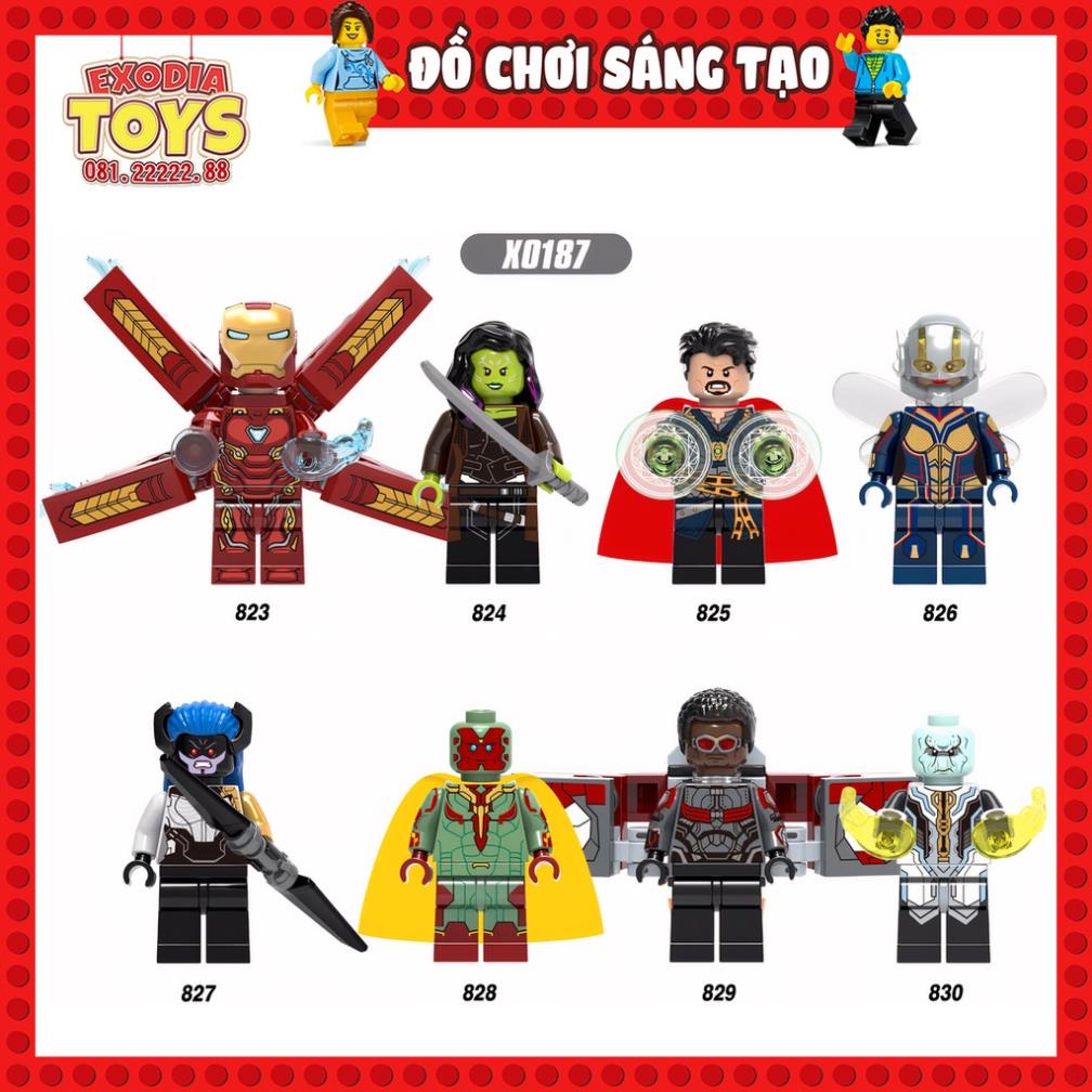Xếp hình Minifigures Biệt đội siêu anh hùng Agenver Cuộc Chiến Vô Cực - Đồ Chơi Lắp Ghép Sáng Tạo - XINH X0187