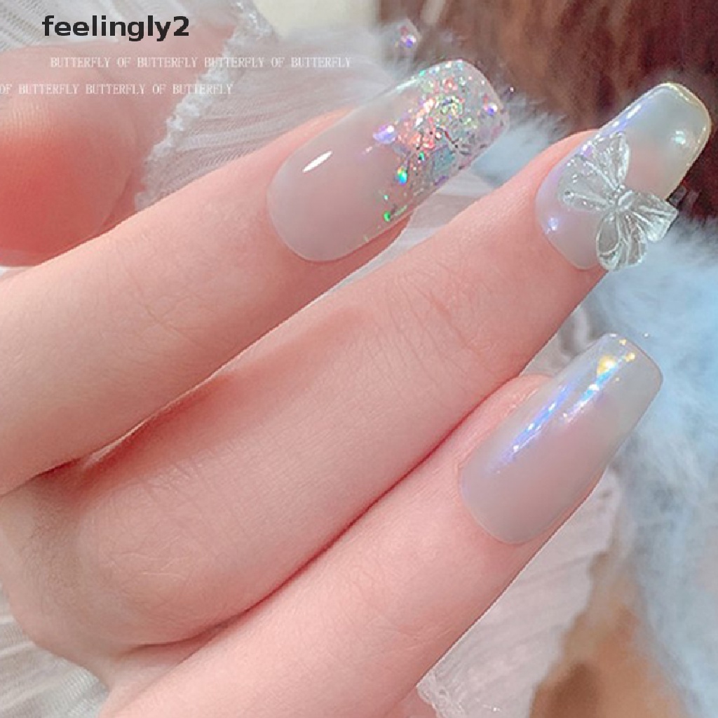 Bộ 50 HạT ĐíNh Trang Trí MóNg HìNh BướM 3D