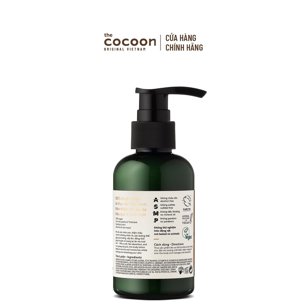 HÀNG TẶNG KHÔNG BÁN - Sữa dưỡng thể khuynh diệp & bạc hà Cocoon làm mềm da và thư giãn 140ml