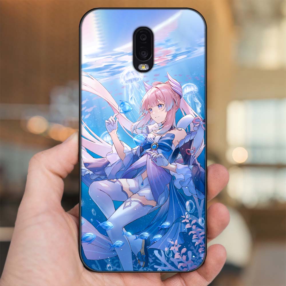 Ốp lưng Samsung J7 Plus viền đen in hình Sangonomiya Kokomi Genshin Impact