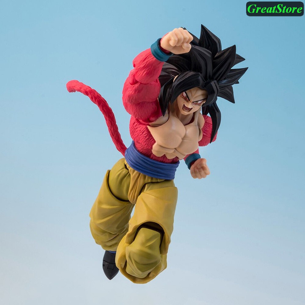 Mô hình Dragonball Son goku Vegeta super saiyan 4 FIGMA Ation Figure 16 cm cử động được