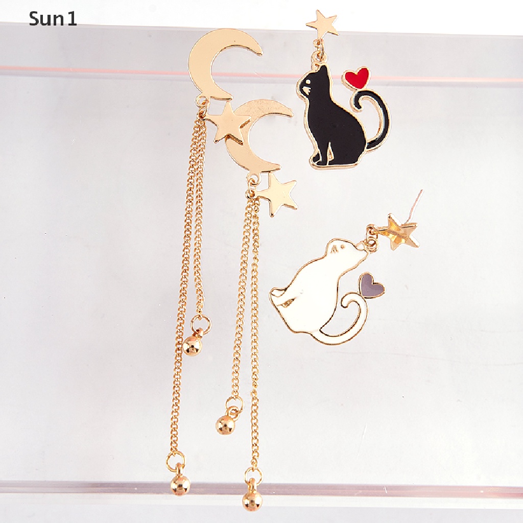 Bông Tai Hình Mặt Trăng Và Ngôi Sao Dễ Thương Sun1 &gt;