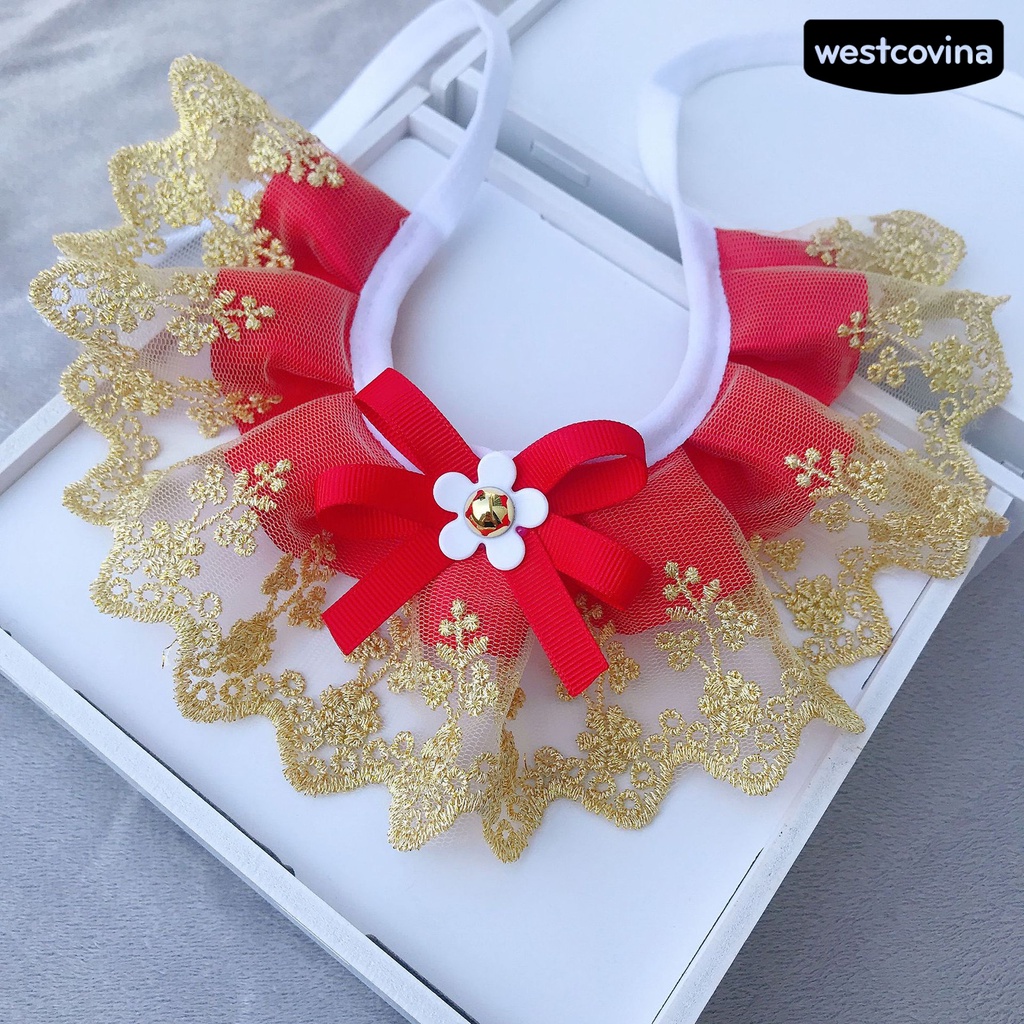 [COD]♘Yếm Đeo Cổ Bằng Polyester Siêu Mềm Chống Mài Mòn Cho Thú Cưng