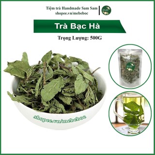 Lá bạc hà sấy khô 500g giúp tăng cường miễn dịch, hết hôi miệng của tiệm trà samsam