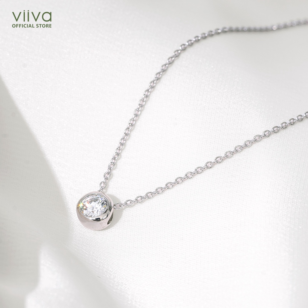 Dây Chuyền Bạc Mini Bezel Pendant P1772705