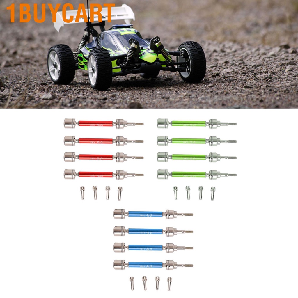 1buycart RC Drive Shaft Steel Adjustable Stable Front Rear Transmission for Traxxas 1/10 MAXX 2.0