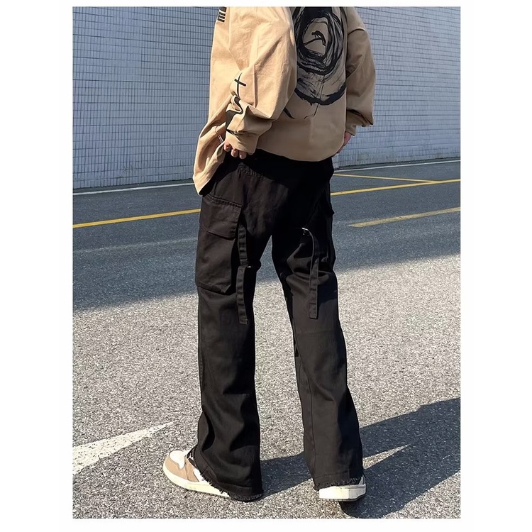 Quần Dài Phong Cách hip hop Đường Phố Hàn Quốc Cá Tính Cho Nam