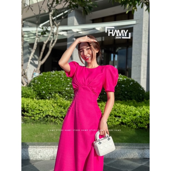 Đầm Nhún Ngực Có Tay