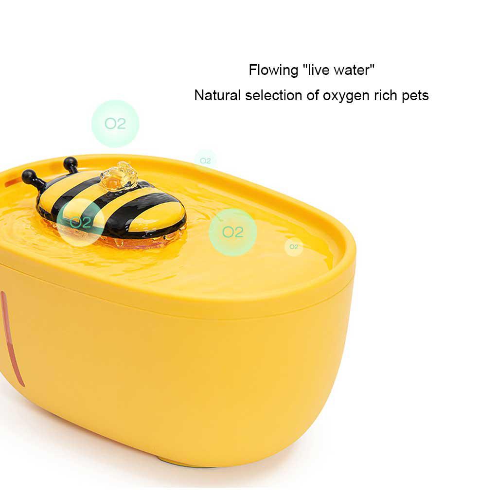 Đài Phun Nước Dung Tích 2L Cho Thú Cưng Tiếng Ồn Thấp