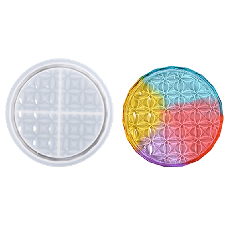 Khuôn Silicone Làm Đế Lót Ly Hình Vuông DIY