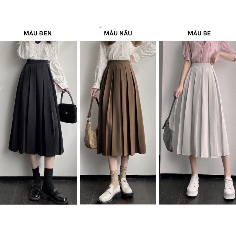 Chân váy dập li bản to [ Một Mẩu House]