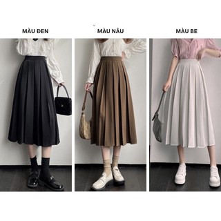Chân váy dập li bản to