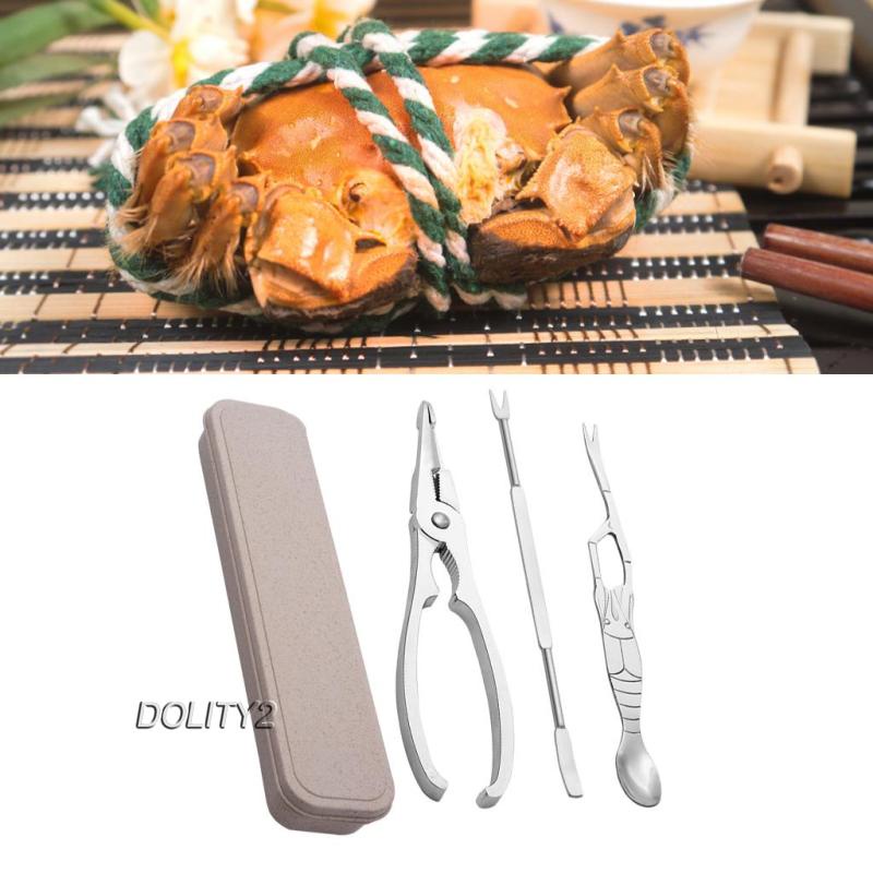 [Dolity2] Bộ Dụng Cụ Định Vị Cua Bằng Thép Không Gỉ Cho Nhà Bếp