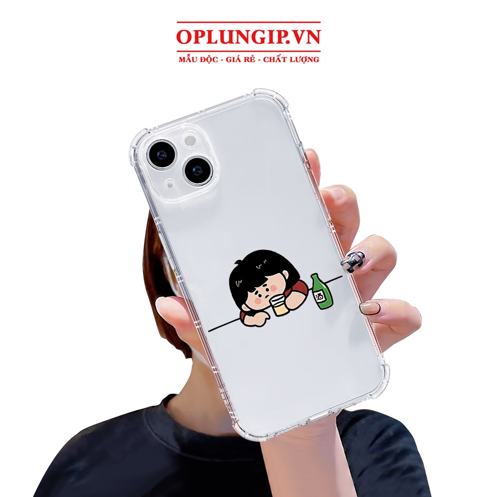 Ốp lưng iphone chống sốc trong suốt thất tình cho iphone 11 13 pro max 14 12 pro max mini x r s max 6 s 7 8 plus