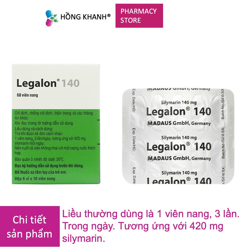 Viên uống Legalon 70/140 hộp 60 viên