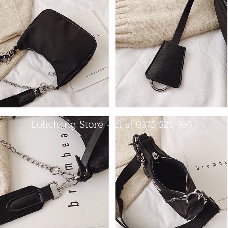 Túi Xách Nữ Đeo Chéo PLADA Kèm Ví Nhỏ Hot Trend TX689