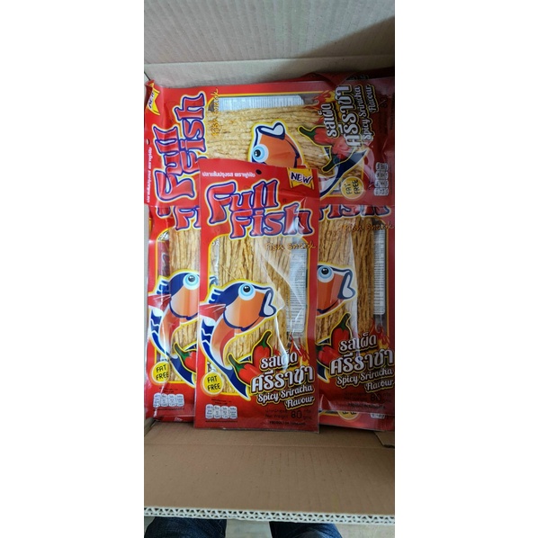 Combo 4 gói Snack Cá Fullfish vị cua, vị gà, vị cay, vị BBQ 80G Thái Lan