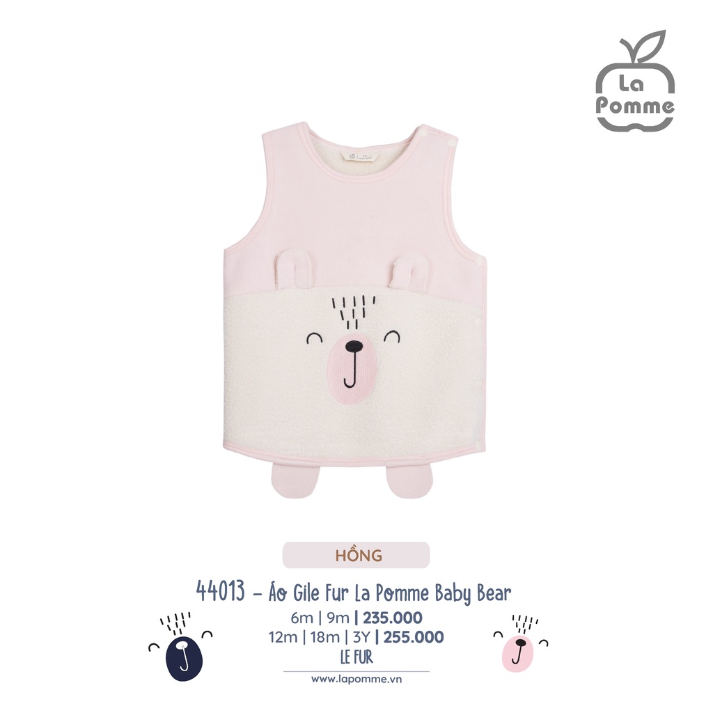 La pomme áo gile fur la pomme baby bear aw2022 - ảnh sản phẩm 3