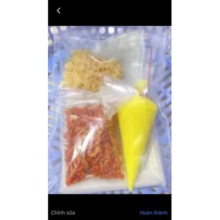 Bánh tráng phơi sương cuốn bơ chà bông tôm