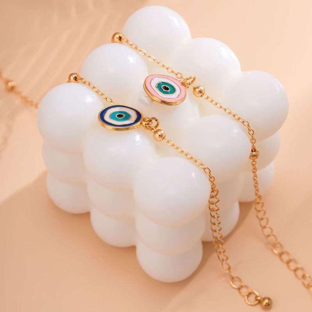 Vòng Tay Dây Bện Gắn Hình Mắt Quỷ 26EDIE Thời Trang Thổ Nhĩ Kỳ Thích Hợp Làm Quà Tặng