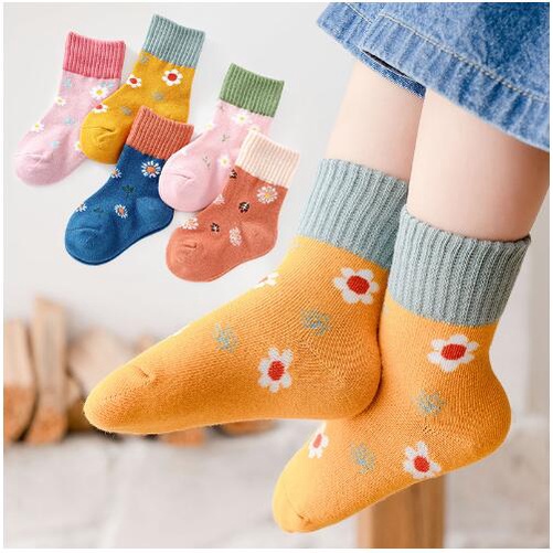 Set 5 Đôi Tất Cotton Dễ Thương Cho Bé