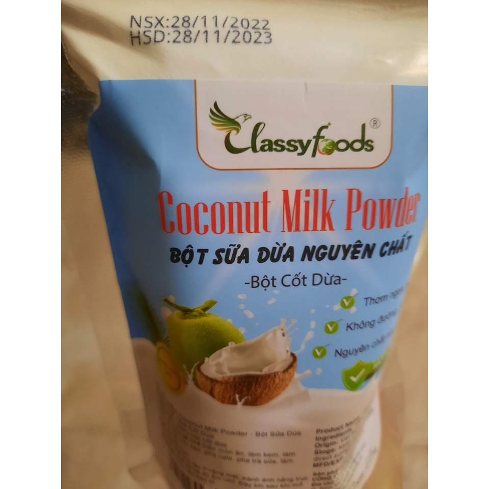 Bột Cốt Dừa Nguyên Chất (Sữa Dừa)Clasyfoods 150gr