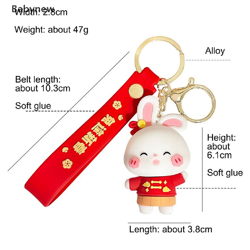 Móc Khóa Hình Thỏ Hoạt Hình Dễ Thương Cho Bé Gái