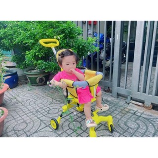 💥XE ĐẨY ĐẢO CHIỀU GẤP GỌN CÓ ĐỆM CHO BÉ