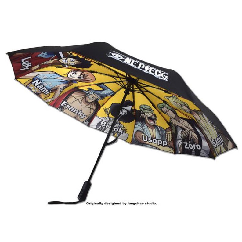 Dù Gấp 3 Khúc Tự Động Chống Tia UV In Hình Nhân Vật Anime One Piece