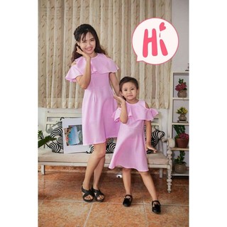 [Giao hỏa tốc] Đầm đôi mẹ và bé  - Áo dài Hiếu Hạnh