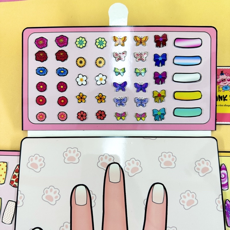 Bộ làm nail bằng giấy ❤️