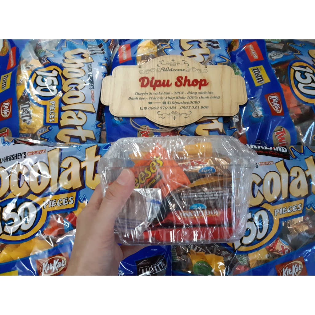 Socola Kirkland chia ra hộp nhỏ dùng thử hộp 250g