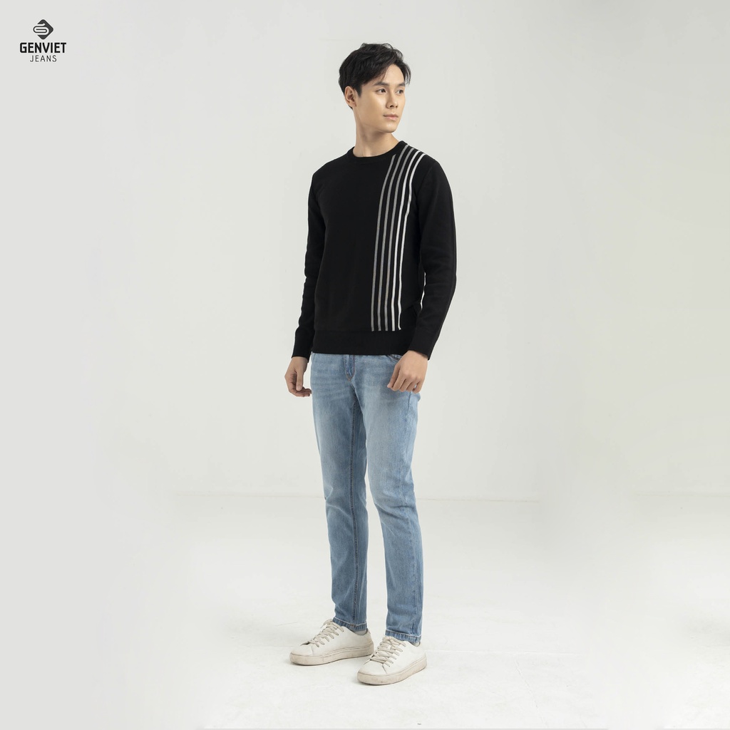 [Mã FATOP12 giảm 30K đơn 150K] Quần Jeans Nam Genviet Trơn Basic Chất Bò Denim Cao Cấp T1108J8065