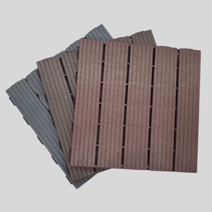 Combo11 Vỉ Nhựa Lót Sàn 5 Nan. Tấm Lót Sàn Ban Công, Nhà Tắm, Bể Bơi - Chống nóng sân thượng - Trang trí sân vườn