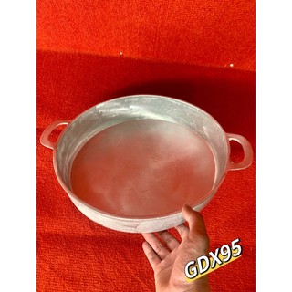 Chảo gang đúc đáy bằng loại lớn dầy